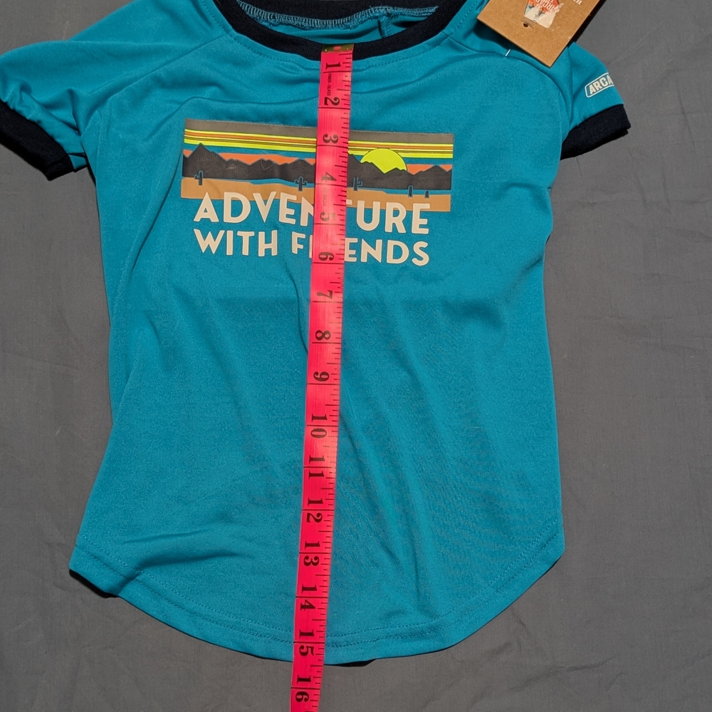 Arcadia Trail, Adventure With Friends Teal T-Shirt, Size Medium - Picture 2 of 6